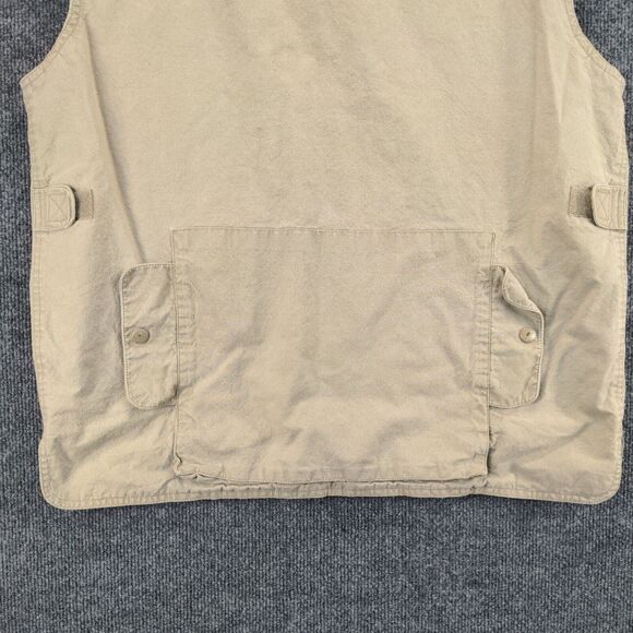 Banana Republic VTG 80s Full Zip Military Vest Jacket Mens Large Cotton Tactical - Picture 4 of 12